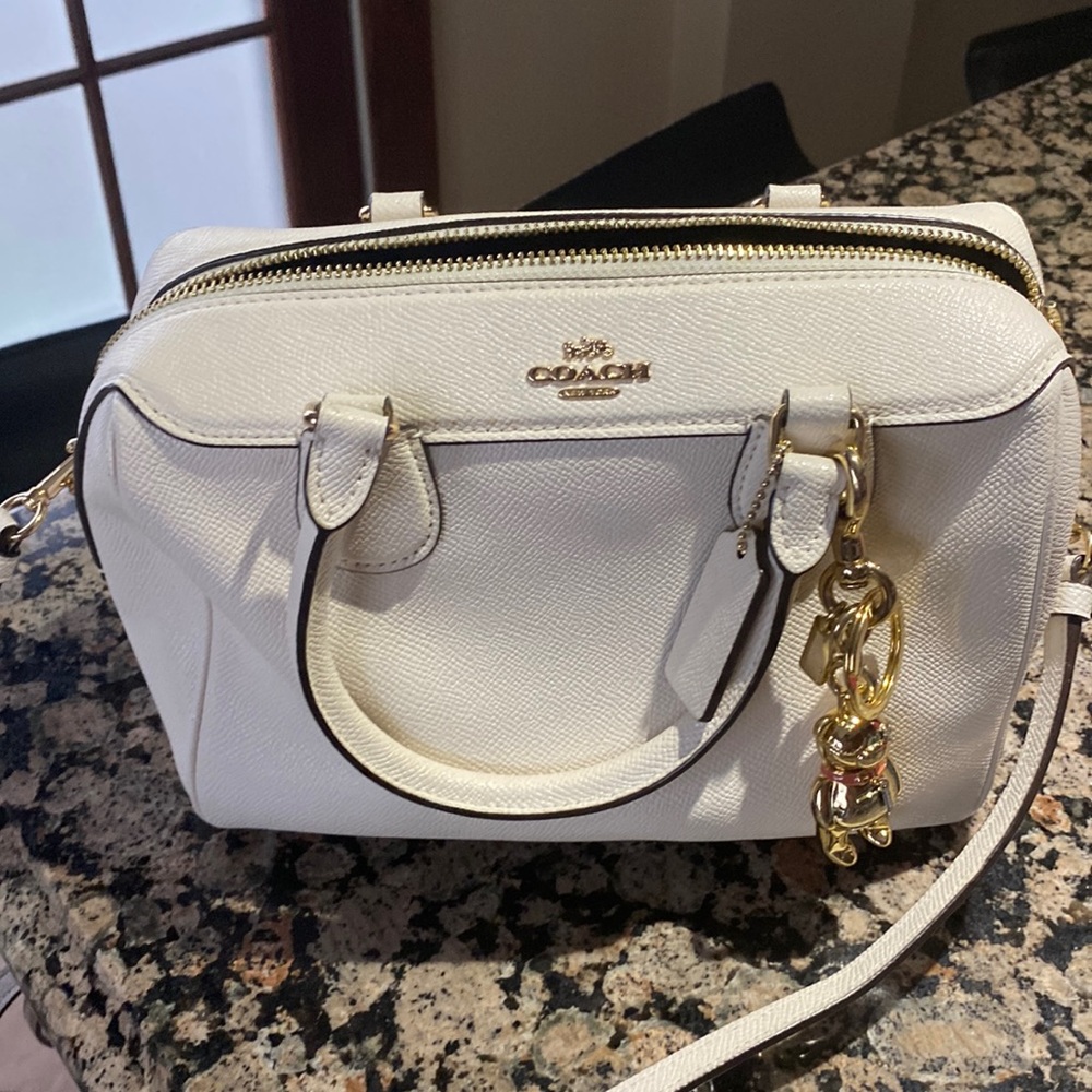 Coach white satchel like new